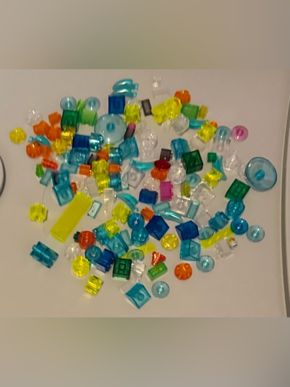 LEGO Translucent Parts Lot Clear Neon Pieces Bulk Colors MOC Build